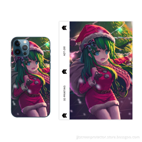3D Relief Christmas Popular Cartoon Back Skin Sticker